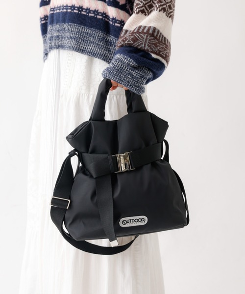 OUTDOOR PRODUCTS(アウトドアプロダクツ)の「【OUTDOOR PRODUCTS / アウトドアプロダクツ】2wayTote S/巾着ショルダーバッグ/2way/巾着/Sサイズ【WEB限定】(ショルダーバッグ・レディース・チャコールグレー/シルバー/ブラック/オレンジ/ブラウン/インディゴブルー/アイボリー/モカ・フリー)」の9枚目の写真