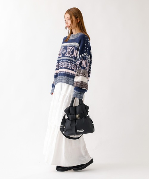 OUTDOOR PRODUCTS(アウトドアプロダクツ)の「【OUTDOOR PRODUCTS / アウトドアプロダクツ】2wayTote S/巾着ショルダーバッグ/2way/巾着/Sサイズ【WEB限定】(ショルダーバッグ・レディース・チャコールグレー/シルバー/ブラック/オレンジ/ブラウン/インディゴブルー/アイボリー/モカ・フリー)」の10枚目の写真