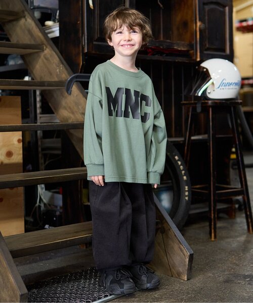 b・ROOM（ビールーム）の「【MNCM】【カイテキ天竺】ロゴプリントビッグTシャツ（Tシャツ/カットソー・キッズ・オフホワイト/ブラック/カーキ/ネイビー・140cm/130cm/120cm/110cm/150cm）」の13枚目の写真