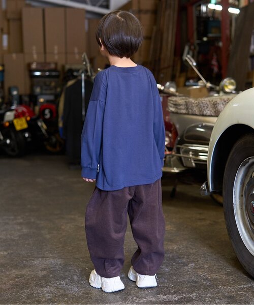 b・ROOM（ビールーム）の「【MNCM】【カイテキ天竺】ロゴプリントビッグTシャツ（Tシャツ/カットソー・キッズ・オフホワイト/ブラック/カーキ/ネイビー・140cm/130cm/120cm/110cm/150cm）」の15枚目の写真