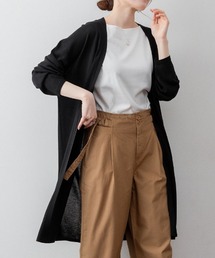 Vネックロングカーディガン 秋冬