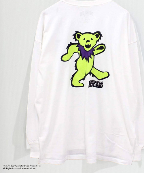 Grateful Dead(グレイトフルデッド)の「メンズ GRATEFUL DEAD グレイトフルデッド オーバーサイズ ロンT(スウェット・メンズ・ダークグリーン/ベージュ/オフホワイト/ホワイト系その他/杢グレー/ベージュ系その他/グリーン系その他/ブルー系その他/ブラック系その他2/グレー系その他2/オレンジ/グレー系その他3/パープル/ホワイト系その他3/ホワイト系その他2/ブラック系その他・M/L/XL)」の3枚目の写真