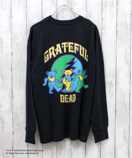 Grateful Dead(グレイトフルデッド)の「メンズ GRATEFUL DEAD グレイトフルデッド オーバーサイズ ロンT(スウェット・メンズ・ダークグリーン/ベージュ/オフホワイト/ホワイト系その他/杢グレー/ベージュ系その他/グリーン系その他/ブルー系その他/ブラック系その他2/グレー系その他2/オレンジ/グレー系その他3/パープル/ホワイト系その他3/ホワイト系その他2/ブラック系その他・M/L/XL)」の6枚目の写真