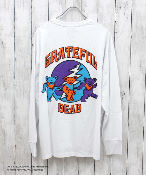 Grateful Dead(グレイトフルデッド)の「メンズ GRATEFUL DEAD グレイトフルデッド オーバーサイズ ロンT(スウェット・メンズ・ダークグリーン/ベージュ/オフホワイト/ホワイト系その他/杢グレー/ベージュ系その他/グリーン系その他/ブルー系その他/ブラック系その他2/グレー系その他2/オレンジ/グレー系その他3/パープル/ホワイト系その他3/ホワイト系その他2/ブラック系その他・M/L/XL)」の5枚目の写真