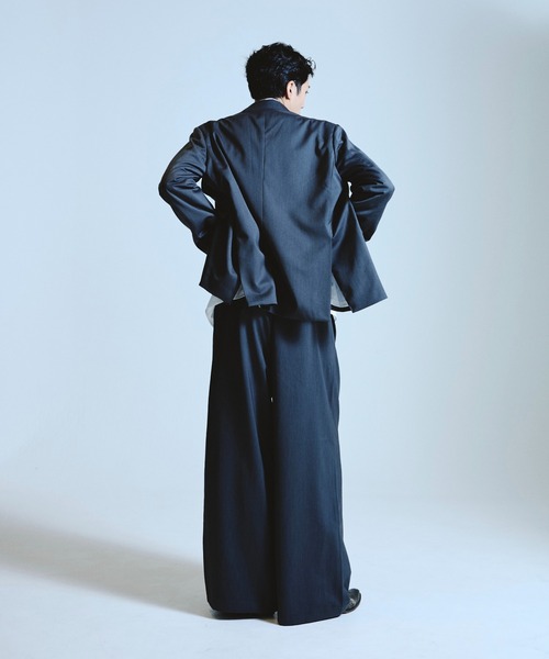 double breasted tailored jacket / ダブルブレストピークドラペル