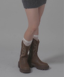 Chick | Stitch Western Boots / ステッチウエスタンブーツ(ブーツ)