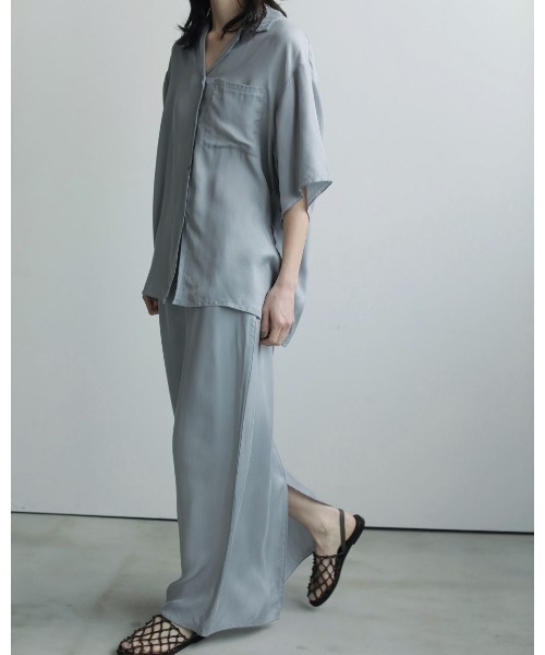 anuke(アンヌーク)の「anuke Mellow Maxi Skirt(スカート・レディース・グレー/ライトブルー・38/36)」の4枚目の写真