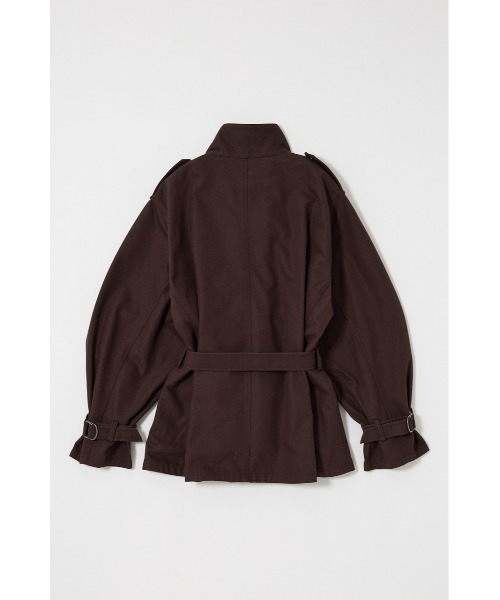 MOUSSY（マウジー）の「【25年AW新作】BELTED CARGO ジャケット（ミリタリージャケット・レディース・カーキ/ブラウン・FREE）」の7枚目の写真