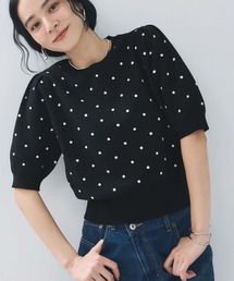 VIS | ドットジャガードニット(ニット/セーター)