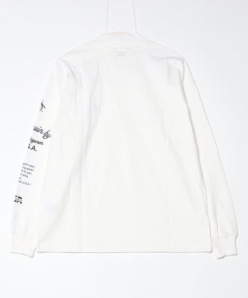 Penguin by Munsingwear（ペンギン バイ マンシングウェア）の「GRAPHIC LONG T-SHIRT（Tシャツ/カットソー・メンズ・ブラック/ホワイト・S/M/L/XL）」の6枚目の写真