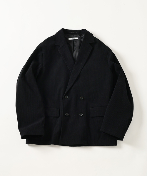 JOURNAL STANDARD relume（ジャーナルスタンダード　レリューム）の「TECH ”SOLOTEX(R)” コーデュロイ ウォッシャブル ダブルジャケット（その他アウター・メンズ・ブラウン/ナチュラル/チャコールグレー/カーキ/ブラック・LARGE/MEDIUM）」の2枚目の写真