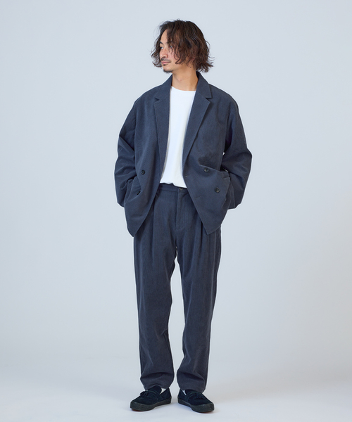 JOURNAL STANDARD relume（ジャーナルスタンダード　レリューム）の「TECH ”SOLOTEX(R)” コーデュロイ ウォッシャブル ダブルジャケット（その他アウター・メンズ・ブラウン/ナチュラル/チャコールグレー/カーキ/ブラック・LARGE/MEDIUM）」の7枚目の写真