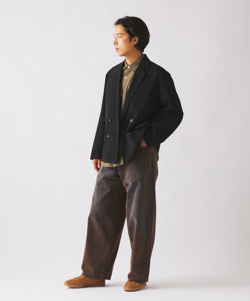 JOURNAL STANDARD relume（ジャーナルスタンダード　レリューム）の「TECH ”SOLOTEX(R)” コーデュロイ ウォッシャブル ダブルジャケット（その他アウター・メンズ・ブラウン/ナチュラル/チャコールグレー/カーキ/ブラック・LARGE/MEDIUM）」の10枚目の写真