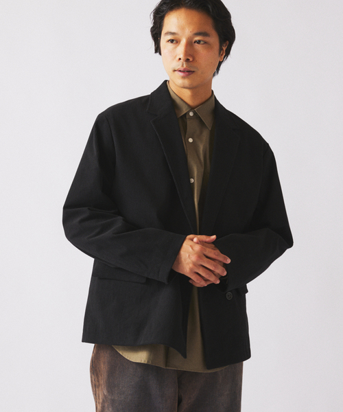 JOURNAL STANDARD relume（ジャーナルスタンダード　レリューム）の「TECH ”SOLOTEX(R)” コーデュロイ ウォッシャブル ダブルジャケット（その他アウター・メンズ・ブラウン/ナチュラル/チャコールグレー/カーキ/ブラック・LARGE/MEDIUM）」の13枚目の写真