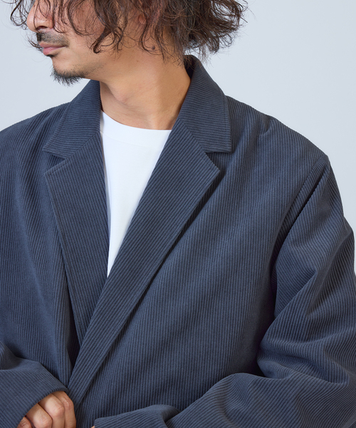 TECH ”SOLOTEX(R)” コーデュロイ ウォッシャブル ダブルジャケット