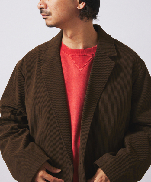 TECH ”SOLOTEX(R)” コーデュロイ ウォッシャブル ダブルジャケット