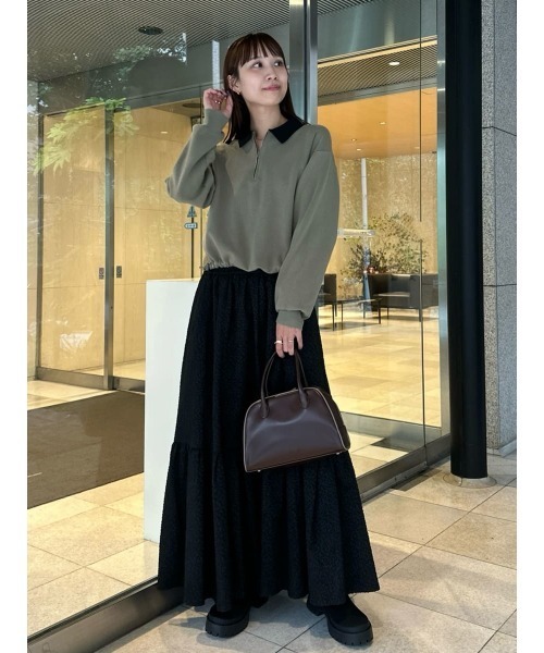 ジップアップニット×スカートセット（ワンピース）｜emmi（エミ）の