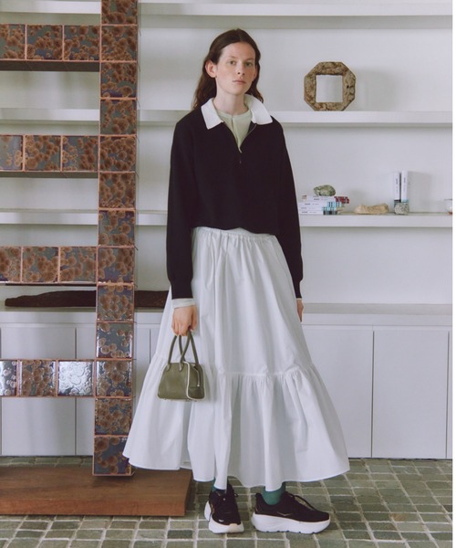 ジップアップニット×スカートセット（ワンピース）｜emmi（エミ）の