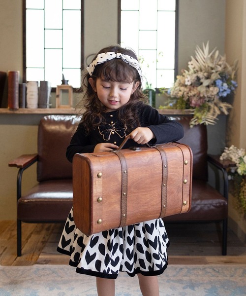 Rora(ローラ)の「アゲハ ハート柄スカート(スカート・キッズ・ブラック・140cm/130cm/120cm/110cm)」の8枚目の写真