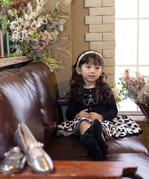 Rora(ローラ)の「アゲハ ハート柄スカート(スカート・キッズ・ブラック・140cm/130cm/120cm/110cm)」の11枚目の写真