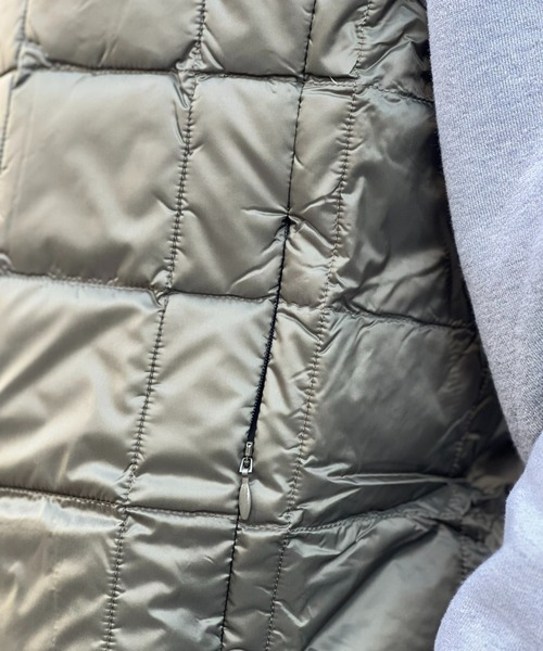 TAION(タイオン)の「【TAION】CREW NECK BUTTON DOWN VEST(ダウンベスト・メンズ・ブラック/タイガーカモ/ダークオリーブ・MEDIUM/X-LARGE/LARGE)」の6枚目の写真