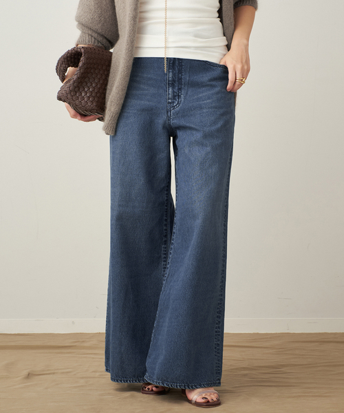 plage（プラージュ）の「Soft Wide デニム（デニムパンツ・レディース・ネイビー・34/36/38）」の14枚目の写真