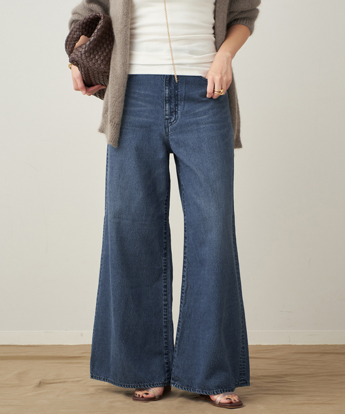 plage（プラージュ）の「Soft Wide デニム（デニムパンツ・レディース・ネイビー・34/36/38）」の15枚目の写真