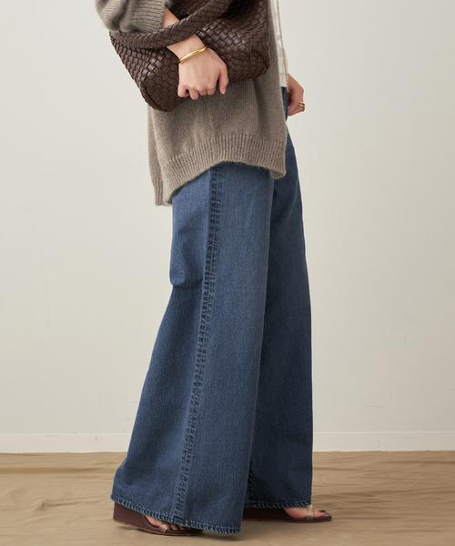 plage（プラージュ）の「Soft Wide デニム（デニムパンツ・レディース・ネイビー・34/36/38）」の16枚目の写真