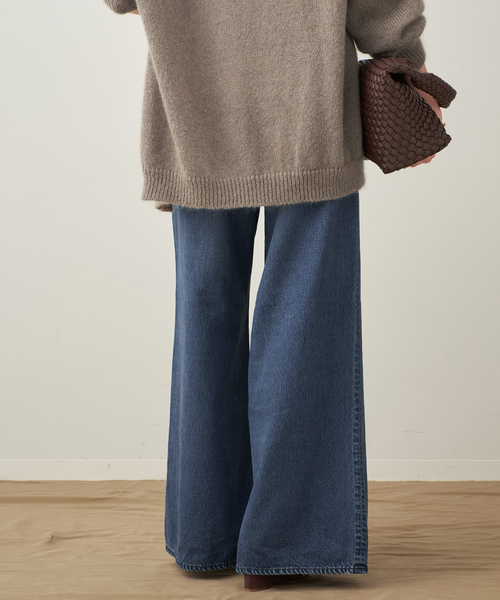 plage（プラージュ）の「Soft Wide デニム（デニムパンツ・レディース・ネイビー・34/36/38）」の17枚目の写真