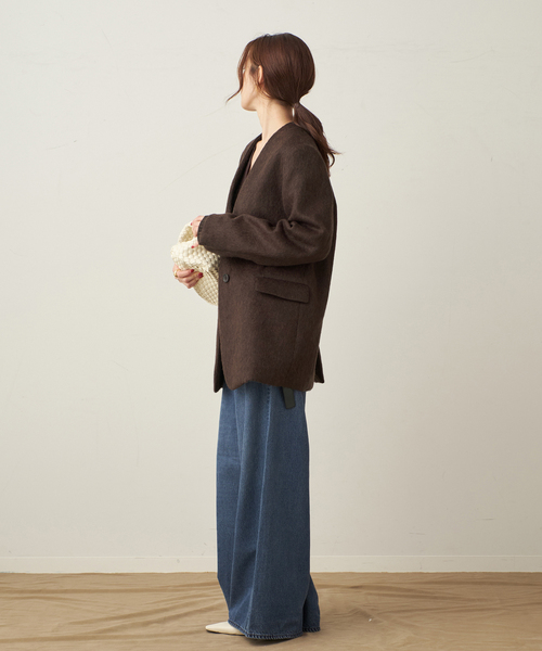 plage（プラージュ）の「Soft Wide デニム（デニムパンツ・レディース・ネイビー・34/36/38）」の19枚目の写真