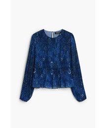 新品✨タグ付き♪定価14,900円　デシグアル　ブラウス　ブルー系　大特価‼️ Desigual｜デシグアルのシャツ/ブラウス（ブルー・ネイビー/青色系