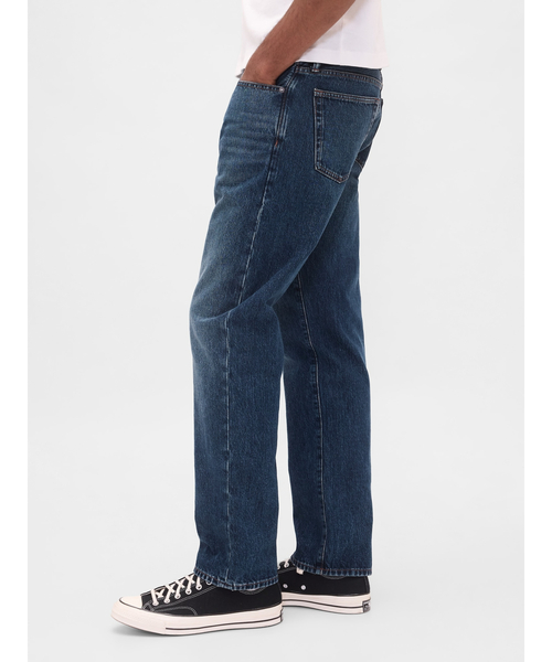 GAP(ギャップ)の「リラックスフィット ストレートデニム(デニムパンツ・メンズ・インディゴブルー・28W 30L/29W 30L/36W 32L/34W 32L/33W 32L/32W 32L/32W 30L/31W 32L/31W 30L/30W 30L)」の6枚目の写真