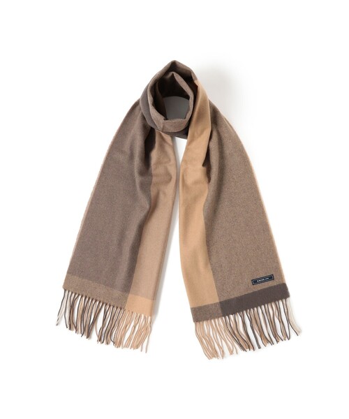 B:MING by BEAMS(ビーミングバイビームス)の「ウール ビッグ ストール(ユニセックス)(マフラー・メンズ・ベージュ/ブラック/ネイビー・ONE SIZE)」の14枚目の写真