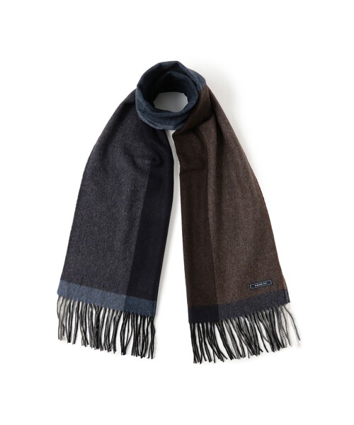 B:MING by BEAMS(ビーミングバイビームス)の「ウール ビッグ ストール(ユニセックス)(マフラー・メンズ・ベージュ/ブラック/ネイビー・ONE SIZE)」の15枚目の写真