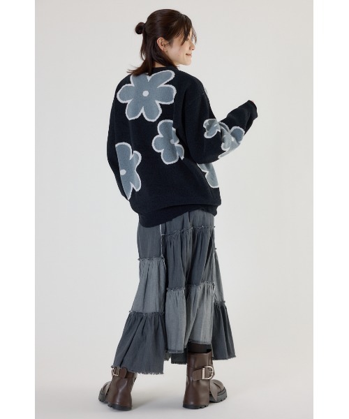 RODEO CROWNS WIDE BOWL（ロデオクラウンズワイドボウル）の「フラワーモールニットトップス（ニット/セーター・レディース・ホワイト系その他/ベージュ系その他/ブラック系その他・FREE）」の13枚目の写真