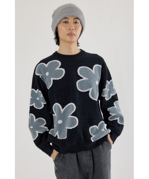 RODEO CROWNS WIDE BOWL（ロデオクラウンズワイドボウル）の「フラワーモールニットトップス（ニット/セーター・レディース・ホワイト系その他/ベージュ系その他/ブラック系その他・FREE）」の14枚目の写真