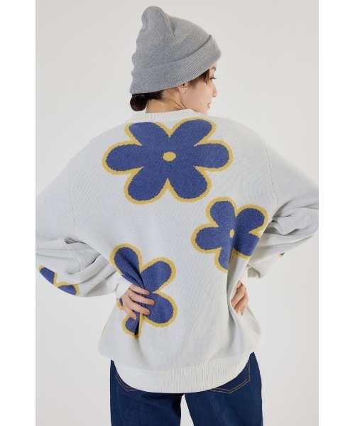 RODEO CROWNS WIDE BOWL（ロデオクラウンズワイドボウル）の「フラワーモールニットトップス（ニット/セーター・レディース・ホワイト系その他/ベージュ系その他/ブラック系その他・FREE）」の22枚目の写真