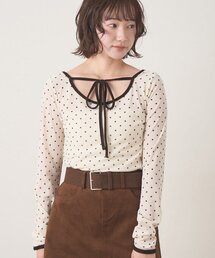 mline | [mline]チョーカーベロアトップス(Tシャツ/カットソー)