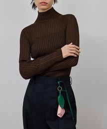 ROPE' | ラメタートルリブプルオーバー/イージーケア(ニット/セーター)