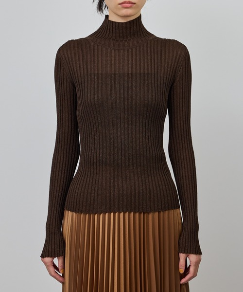 ROPE'(ロペ)の「ラメタートルリブプルオーバー/イージーケア(ニット/セーター・レディース・ブラック/ブラウン/ベージュ系その他・FREE)」の20枚目の写真