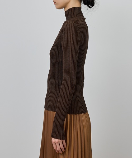 ROPE'(ロペ)の「ラメタートルリブプルオーバー/イージーケア(ニット/セーター・レディース・ブラック/ブラウン/ベージュ系その他・FREE)」の21枚目の写真