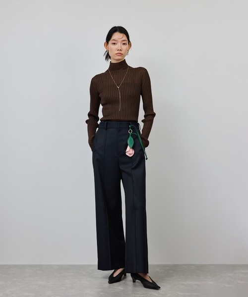 ROPE'(ロペ)の「ラメタートルリブプルオーバー/イージーケア(ニット/セーター・レディース・ブラック/ブラウン/ベージュ系その他・FREE)」の11枚目の写真