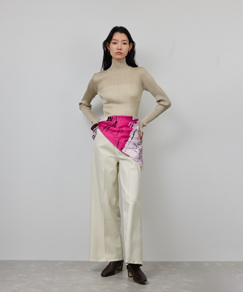 ROPE'(ロペ)の「ラメタートルリブプルオーバー/イージーケア(ニット/セーター・レディース・ブラック/ブラウン/ベージュ系その他・FREE)」の13枚目の写真