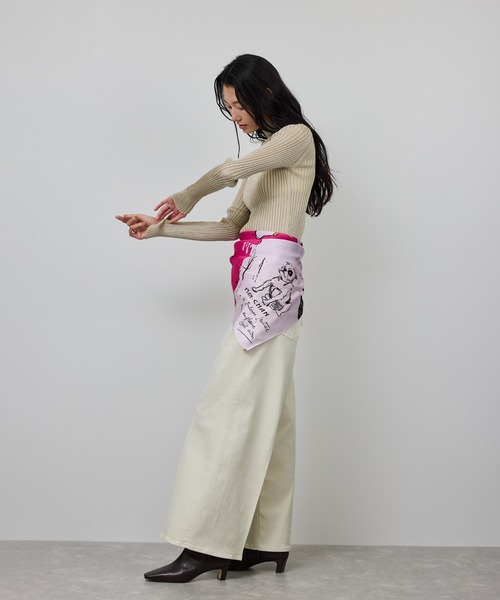 ROPE'(ロペ)の「ラメタートルリブプルオーバー/イージーケア(ニット/セーター・レディース・ブラック/ブラウン/ベージュ系その他・FREE)」の14枚目の写真