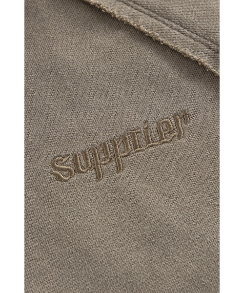SUPPLIER(サプライヤー)の「ジップフーディ|Dagger Leather Patch Zip Hoodie|SUPPLIER(パーカー・メンズ・ブラック/カーキ/ベージュ・SMALL/MEDIUM/LARGE/X-LARGE/XX-LARGE)」の21枚目の写真