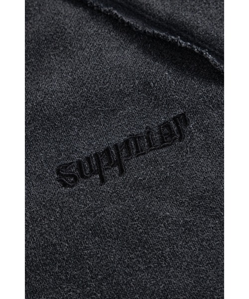 SUPPLIER(サプライヤー)の「ジップフーディ|Dagger Leather Patch Zip Hoodie|SUPPLIER(パーカー・メンズ・ブラック/カーキ/ベージュ・SMALL/MEDIUM/LARGE/X-LARGE/XX-LARGE)」の6枚目の写真