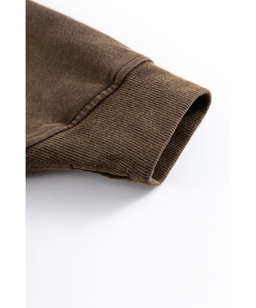 SUPPLIER(サプライヤー)の「ジップフーディ|Dagger Leather Patch Zip Hoodie|SUPPLIER(パーカー・メンズ・ブラック/カーキ/ベージュ・SMALL/MEDIUM/LARGE/X-LARGE/XX-LARGE)」の16枚目の写真