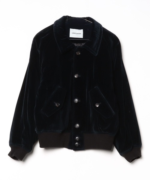 LOW CLASSIC（ロウ　クラシック）の「WASHED VELVET BOMBER JACKET（ブルゾン・レディース・ネイビー・M）」の21枚目の写真
