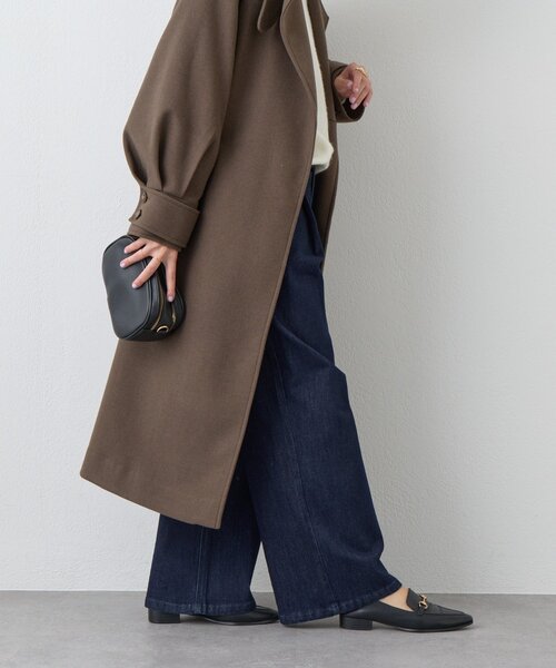 un dix cors(アンディコール)の「【驚くほど伸びてストレスフリー】ハイパーストレッチワイドデニム(デニムパンツ・レディース・インディゴブルー・0/1)」の4枚目の写真