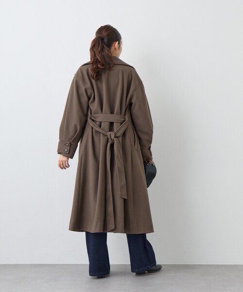 un dix cors(アンディコール)の「【驚くほど伸びてストレスフリー】ハイパーストレッチワイドデニム(デニムパンツ・レディース・インディゴブルー・0/1)」の9枚目の写真